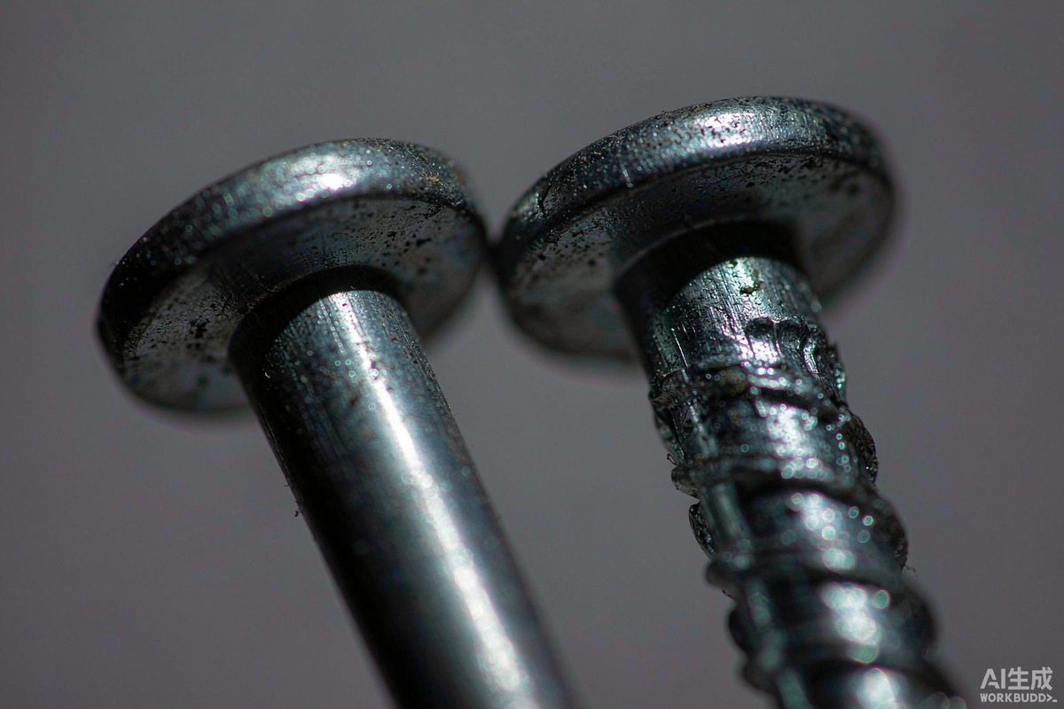 Galvanized roofing nails installed on asphalt shingles