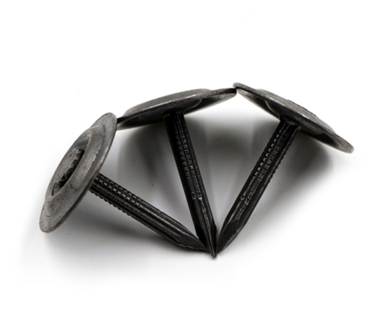 Electro Galvanized Ring Shank Metal Cap Nails